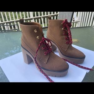 Forever 21 Brown Combat Boots